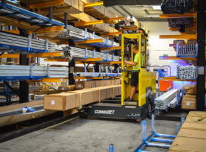 Combilift – Combi-ST – multi-directional stand on forklift - Speciality Metals - Order Picking