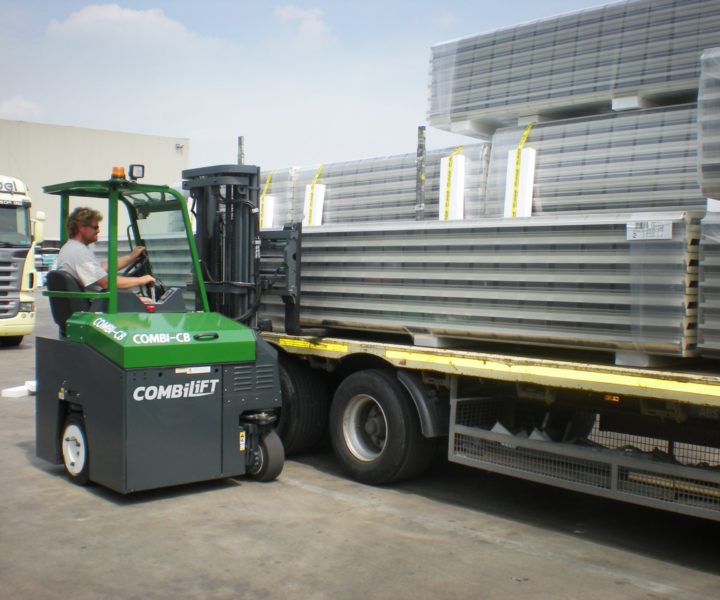 Combilift – COMBI CB – Multi Directional counterbalance forklift – handling long loads - Building Supply - DIY - Insulation