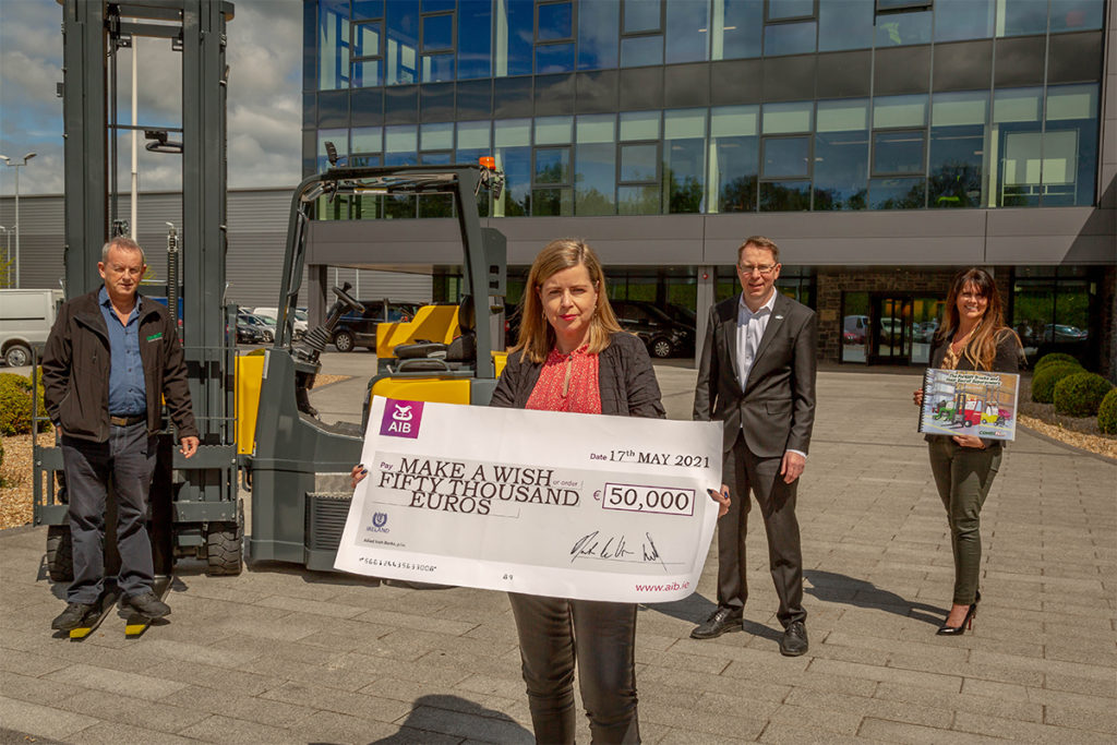 Combilift contributes €50,000 to Make-A-Wish Ireland