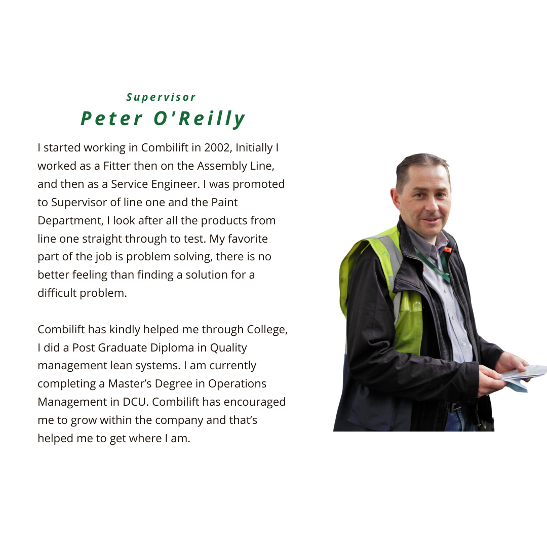 Peter O'Reilly Combilift Employee Testimonial