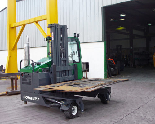 Combilift – Combi C-Series – Multi-directional Forklift – Long Load Handling - Stainless Steel Metals - Flat Plate
