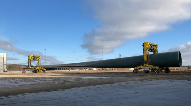 Combi-MG - Transporting Siemens 108 meter long blade edit