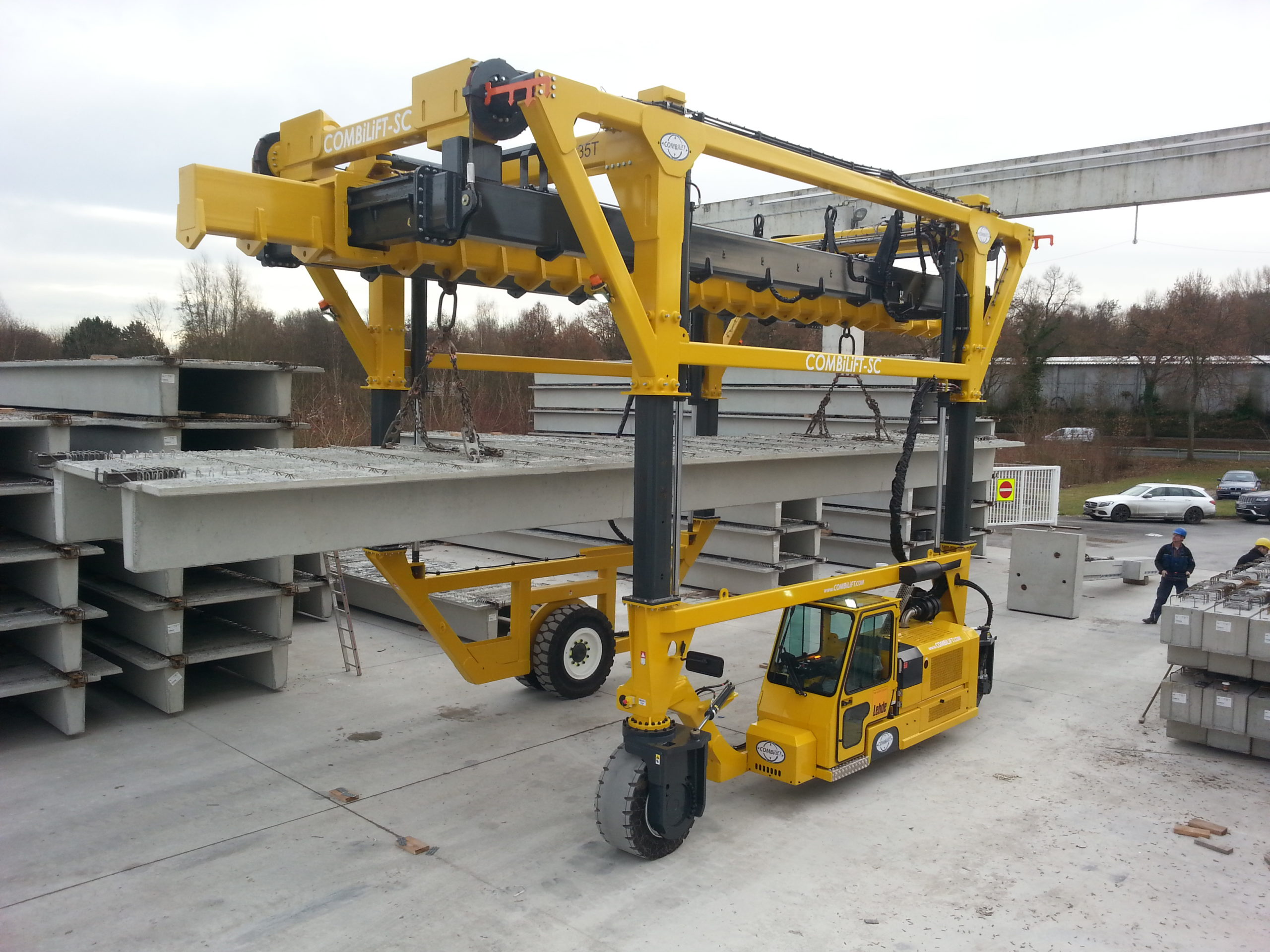 Handling precast concrete is no problem - Combilift's Heavy Lifting range